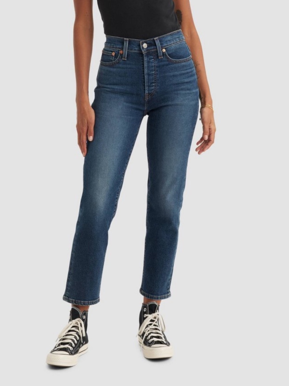 Levi's Women's High-Rise Wedgie Straight
Cropped Jeans - Indigo Here We Go NWT